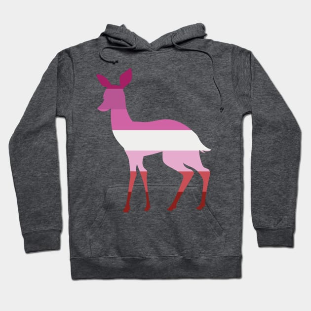 Lesbian Pride Doe Hoodie by GeorgiaGoddard